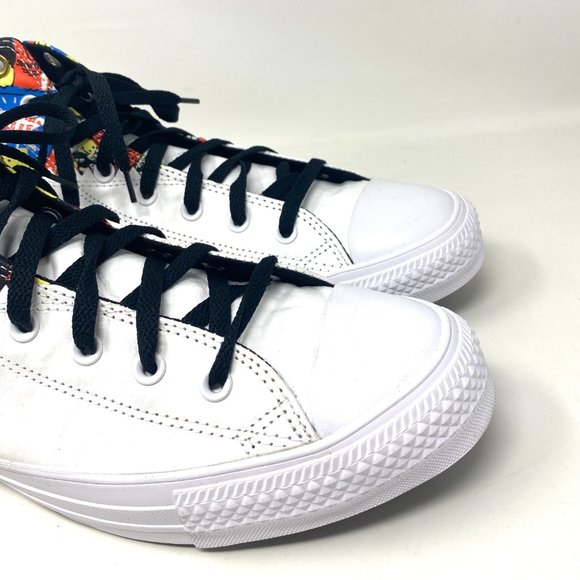 💖MEGA SALE💖Converse CTAS Chuck Taylor Hi Mi Gente Leather White Women 171494C - Picture 4 of 10